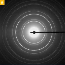 Diffraction image of aluminium